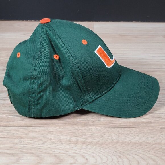 Vintage Miami Hurricanes Strapback Hat Cap Green Captivating Headwear NCAA - Picture 5 of 10